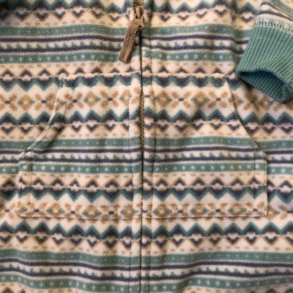 Bear Ears Hoodie One-Piece Zip-up Fleecy Sweater - Picture 4 of 4